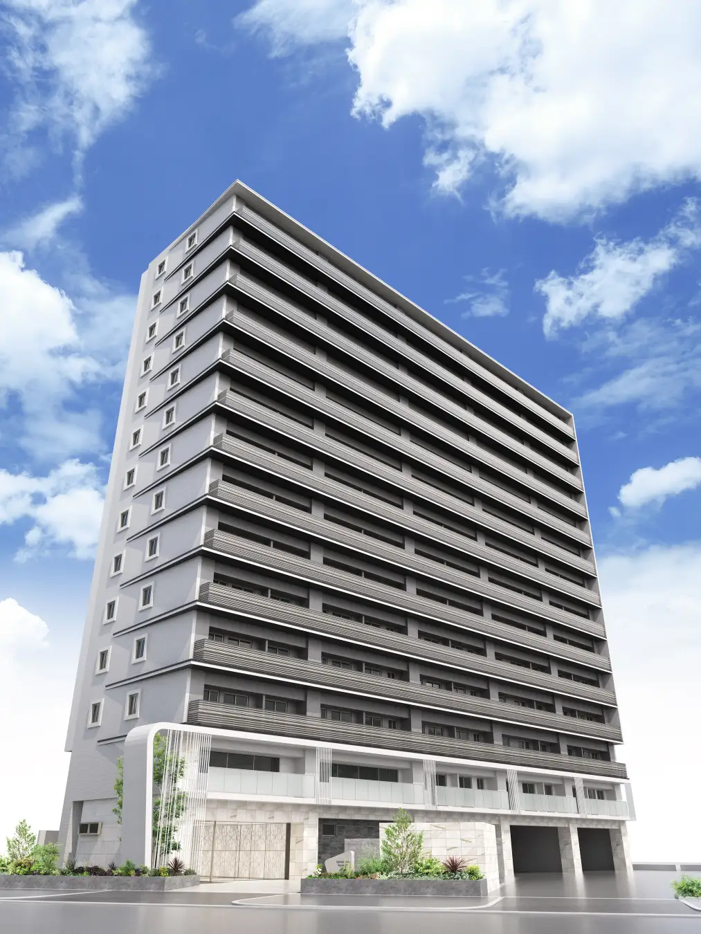 スプランディッド大阪ベイサイドDUE」着工 大阪港至近に全139戸の